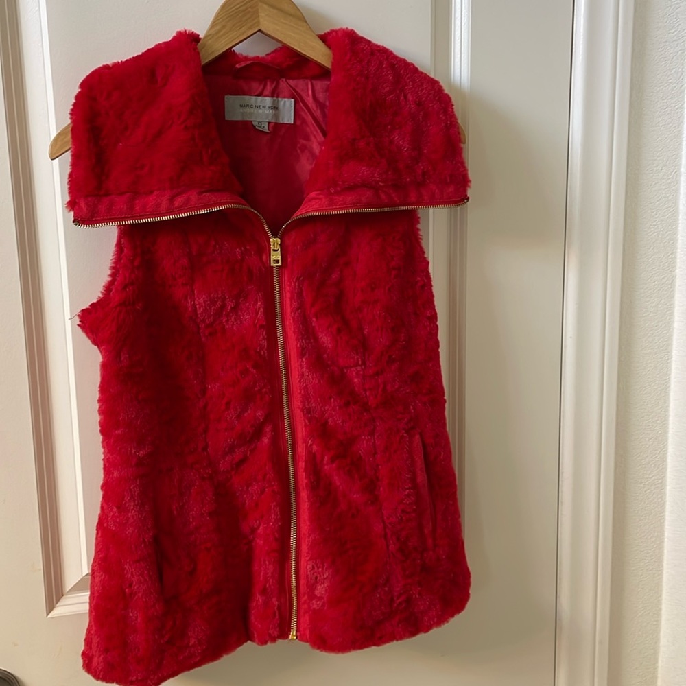 Marc New York, red vest.  Great condition